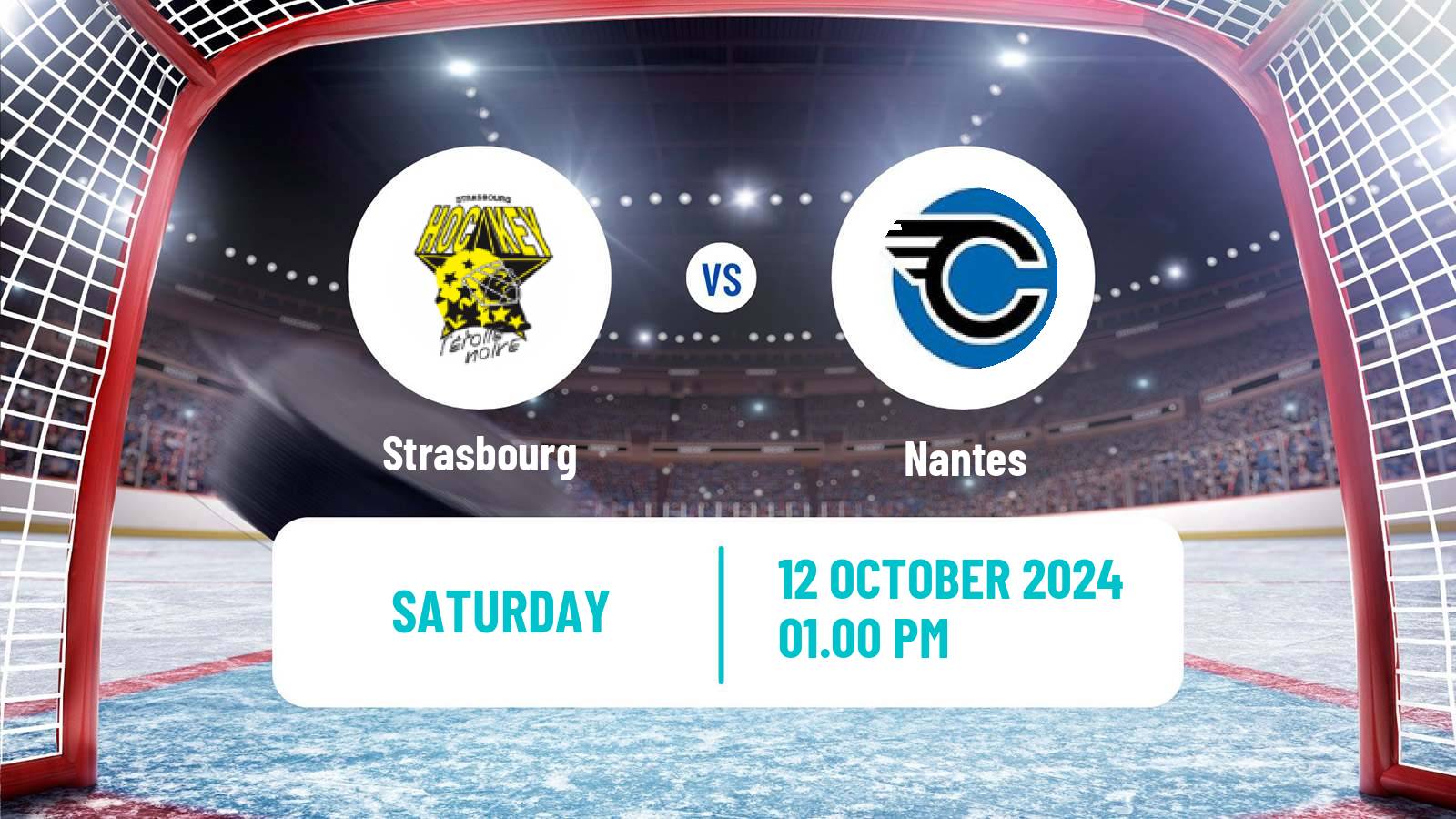 Hockey French D1 Ice Hockey Strasbourg - Nantes