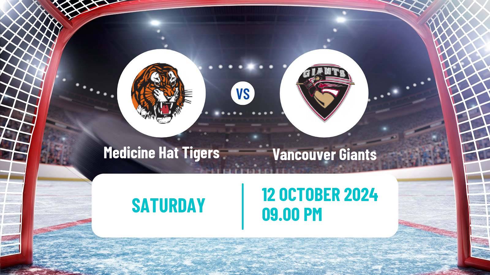 Hockey WHL Medicine Hat Tigers - Vancouver Giants