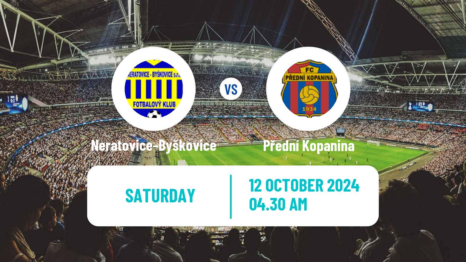 Soccer Czech Division B Neratovice–Byškovice - Přední Kopanina