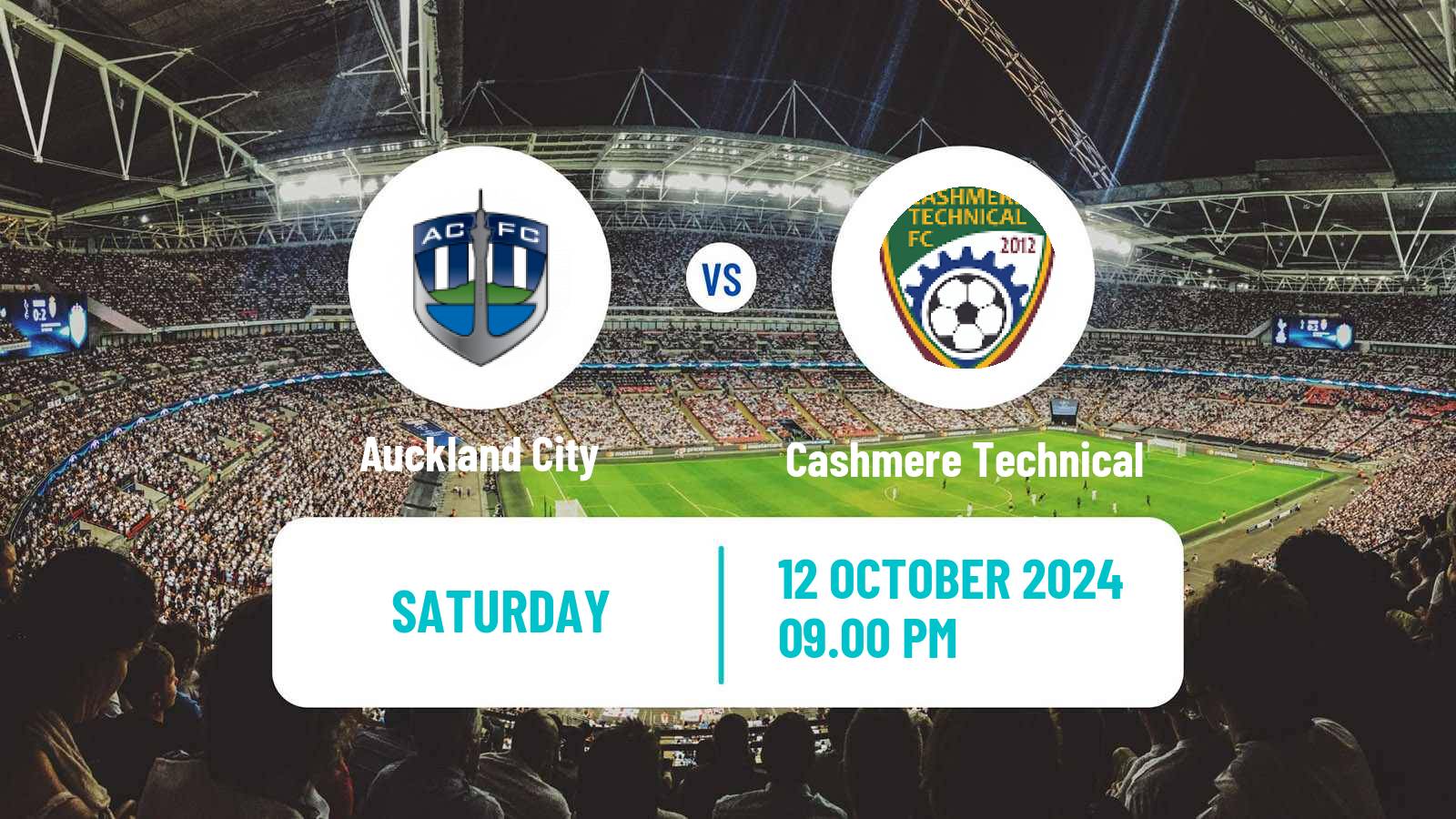 Soccer New Zealand National League Auckland City - Cashmere Technical