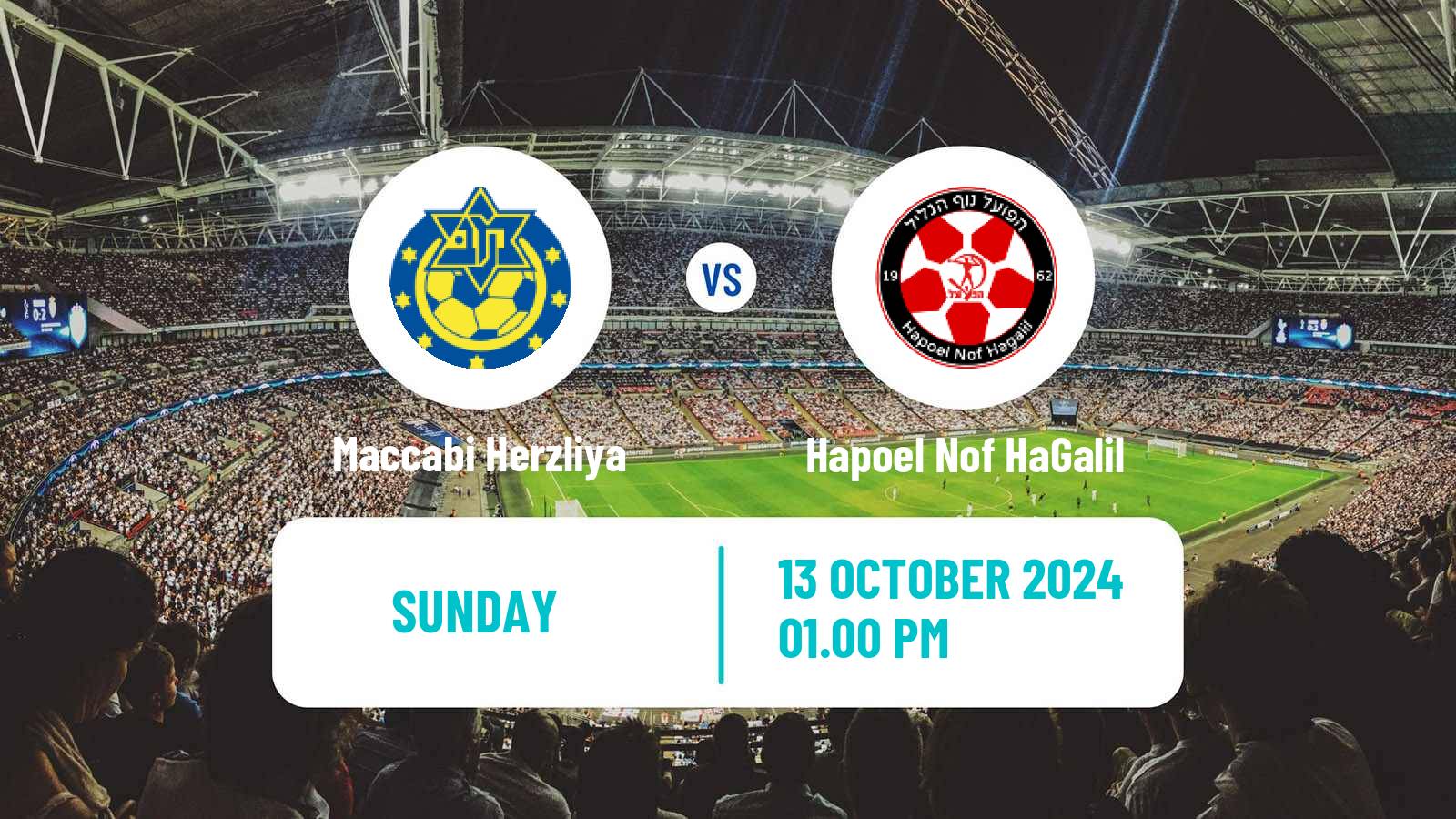 Soccer Israeli Liga Leumit Maccabi Herzliya - Hapoel Nof HaGalil