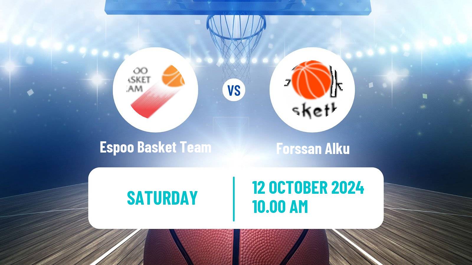 Basketball Finnish Korisliiga Women Espoo Basket Team - Forssan Alku