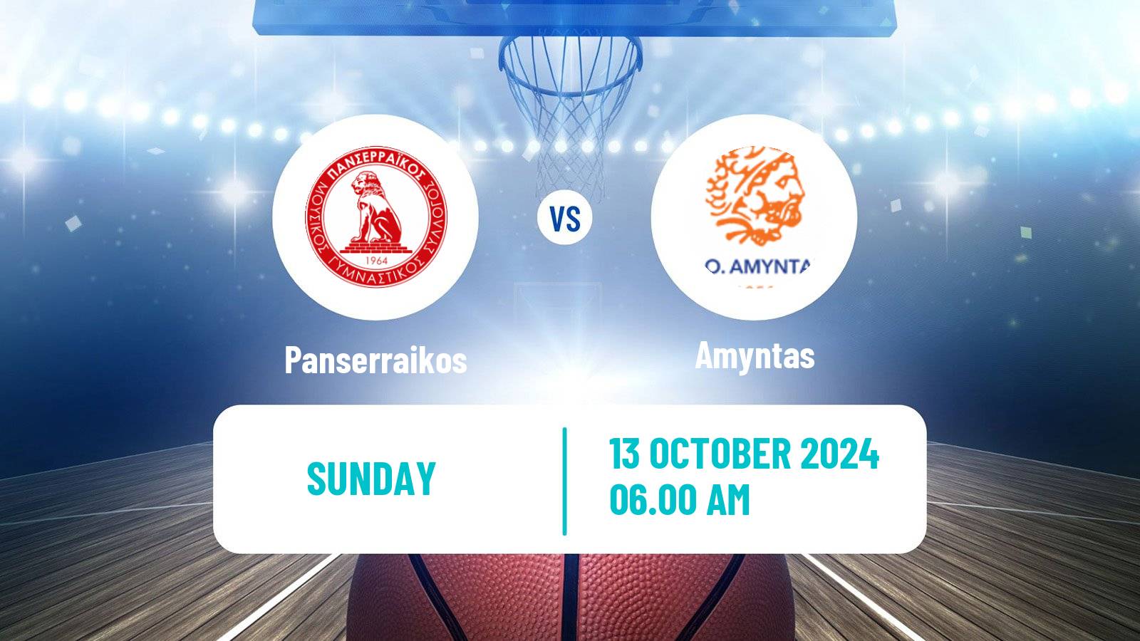 Basketball Greek Basket League A1 Women Panserraikos - Amyntas