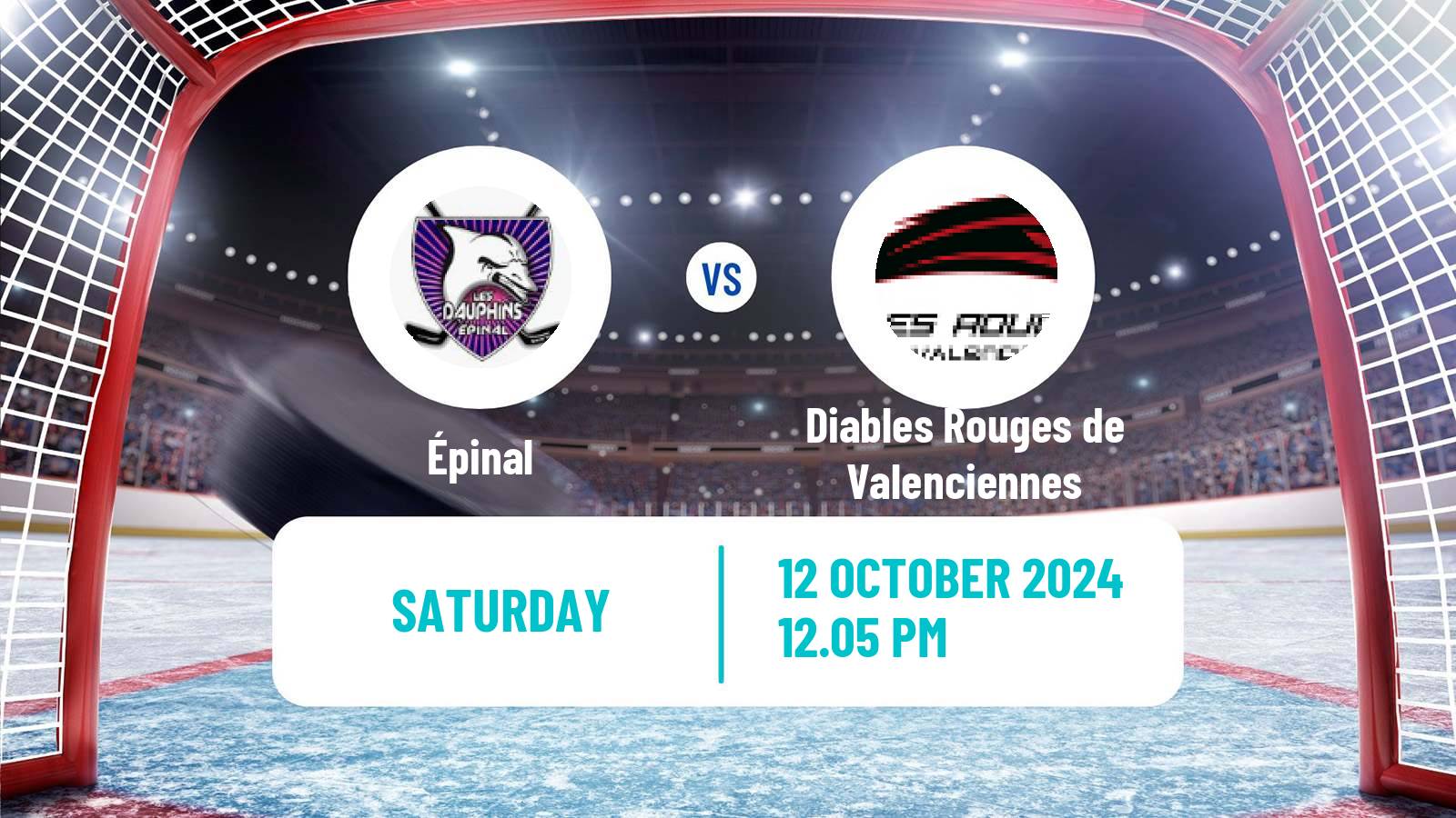 Hockey French D1 Ice Hockey Épinal - Diables Rouges de Valenciennes