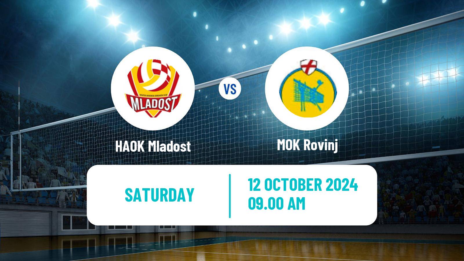 Volleyball Croatian Superliga Volleyball HAOK Mladost - MOK Rovinj