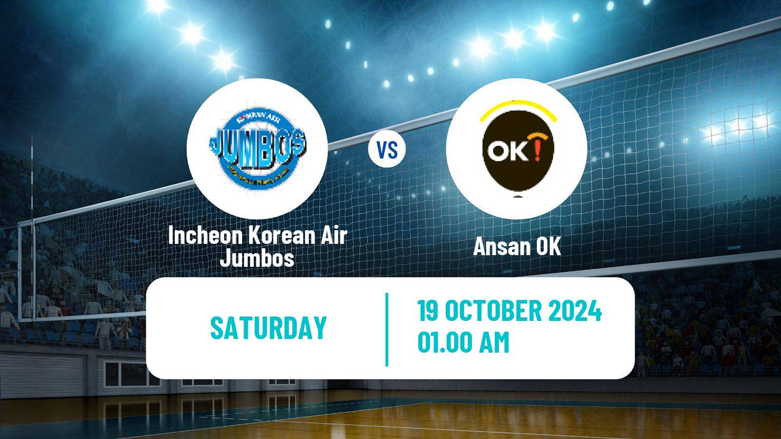 Volleyball South Korean V-League Incheon Korean Air Jumbos - Ansan OK