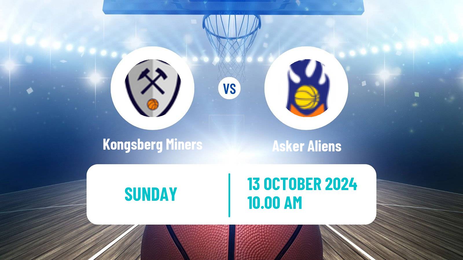 Basketball Norwegian BLNO Kongsberg Miners - Asker Aliens