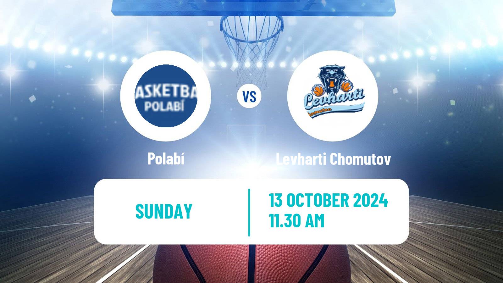 Basketball Czech 1 Liga Basketball Polabí - Levharti Chomutov