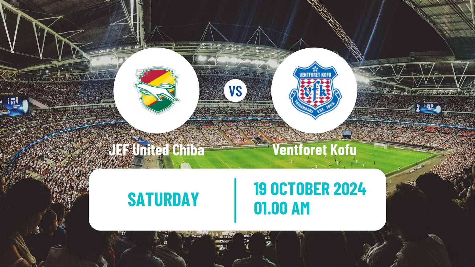 Soccer Japan J2 League JEF United Chiba - Ventforet Kofu