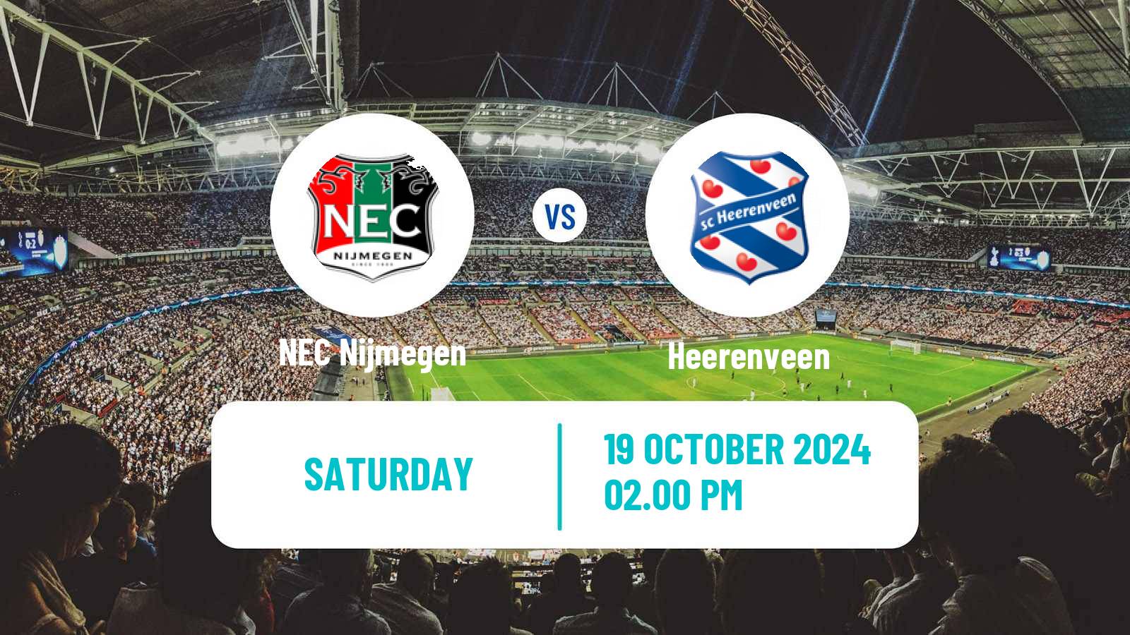 Soccer Dutch Eredivisie NEC Nijmegen - Heerenveen