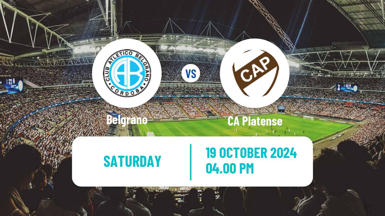 Soccer Argentinian Liga Profesional Belgrano - Platense