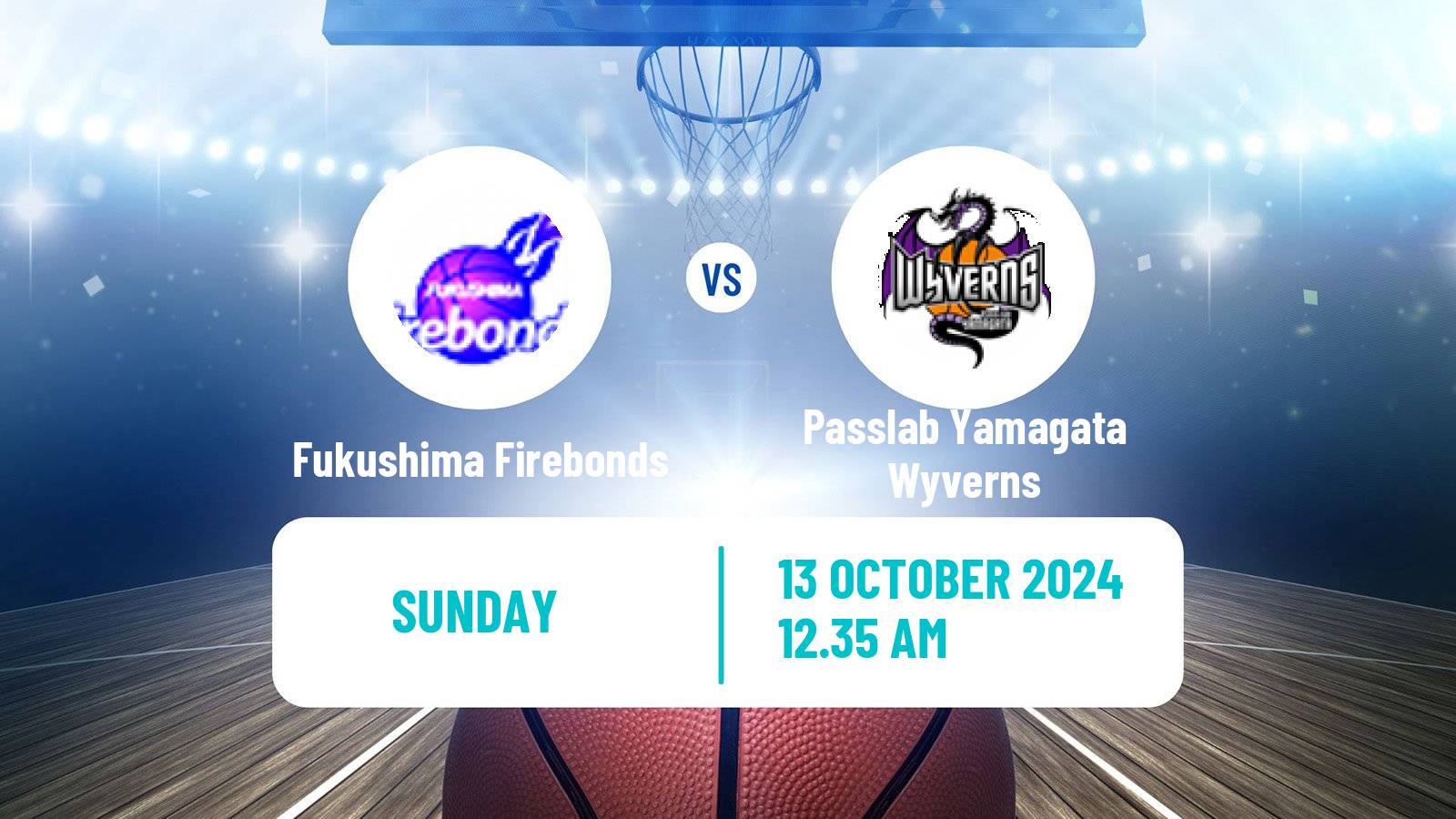 Basketball Japan B2 League Basketball Fukushima Firebonds - Passlab Yamagata Wyverns