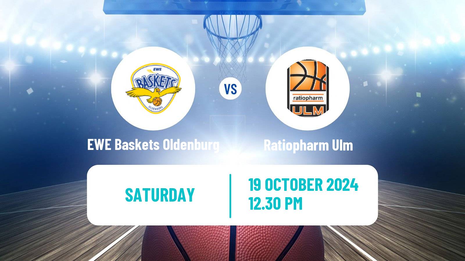 Basketball German BBL EWE Baskets Oldenburg - Ratiopharm Ulm