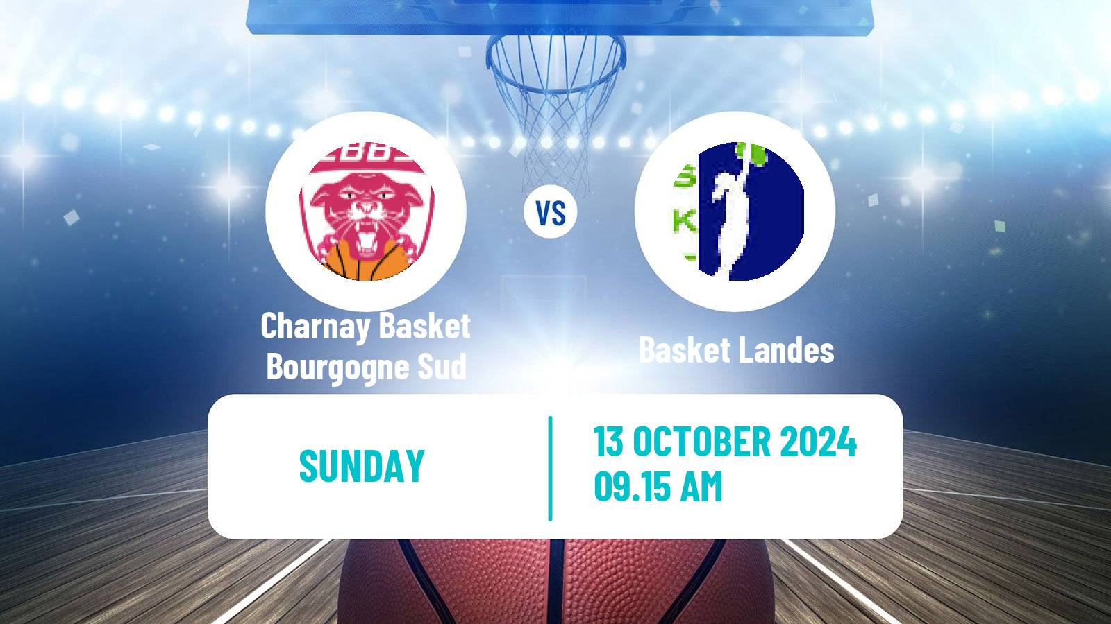 Basketball French LFB Charnay Basket Bourgogne Sud - Basket Landes