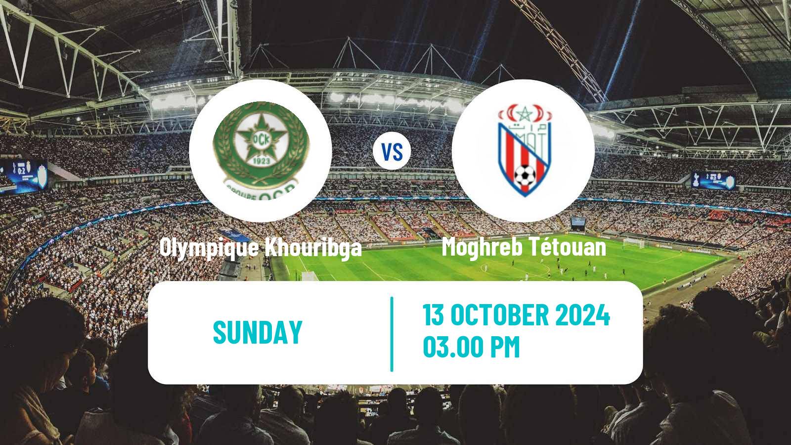 Soccer Moroccan Excellence Cup Olympique Khouribga - Moghreb Tétouan