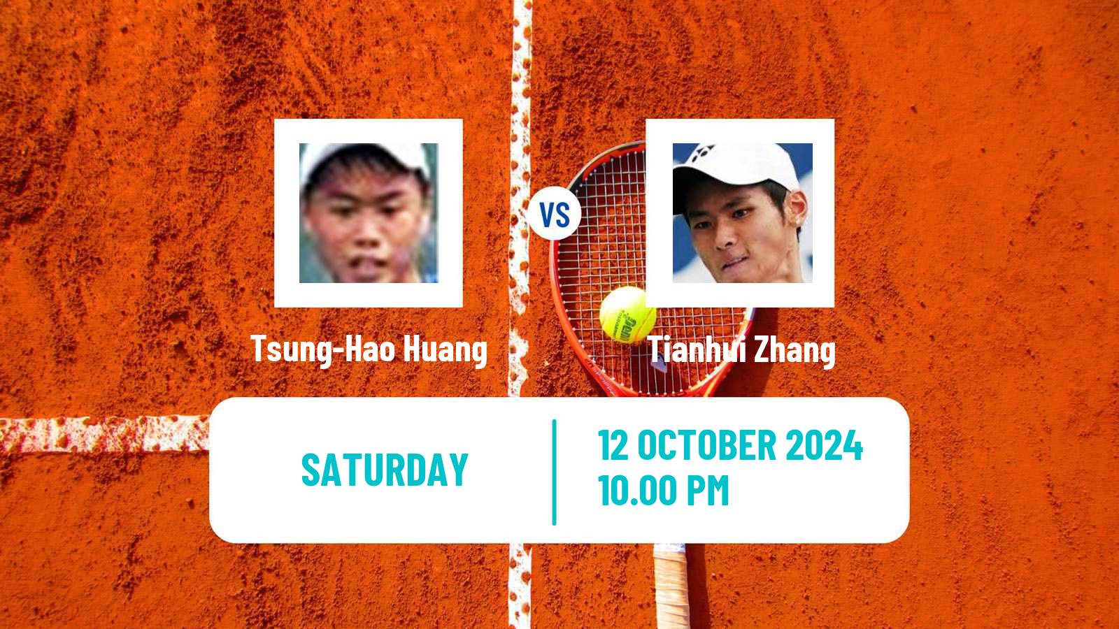 Tennis Shenzhen 2 Challenger Men Tsung-Hao Huang - Tianhui Zhang