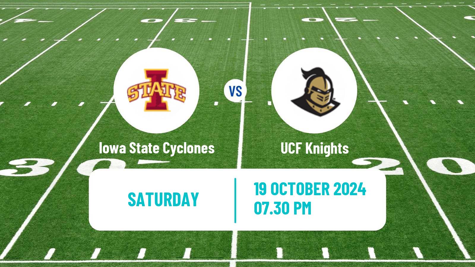 American football NCAA College Football Iowa State Cyclones - UCF Knights