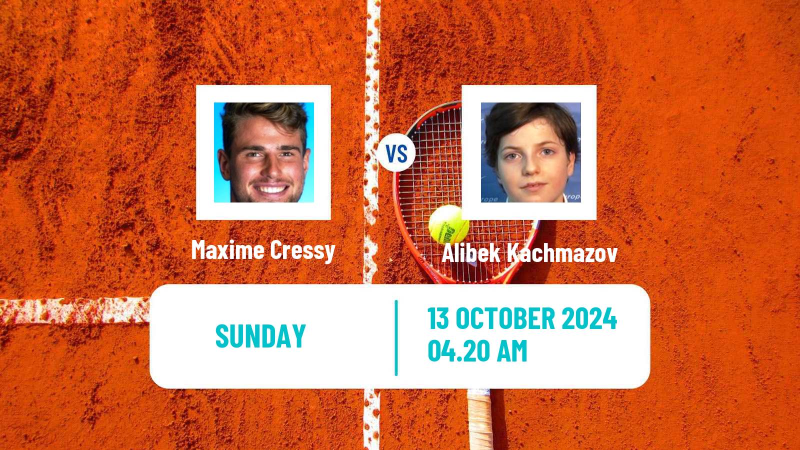 Tennis ATP Almaty Maxime Cressy - Alibek Kachmazov