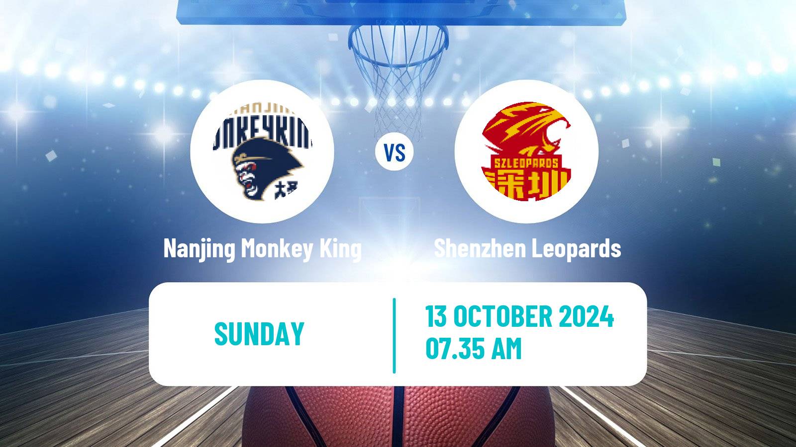 Basketball CBA Nanjing Monkey King - Shenzhen Leopards