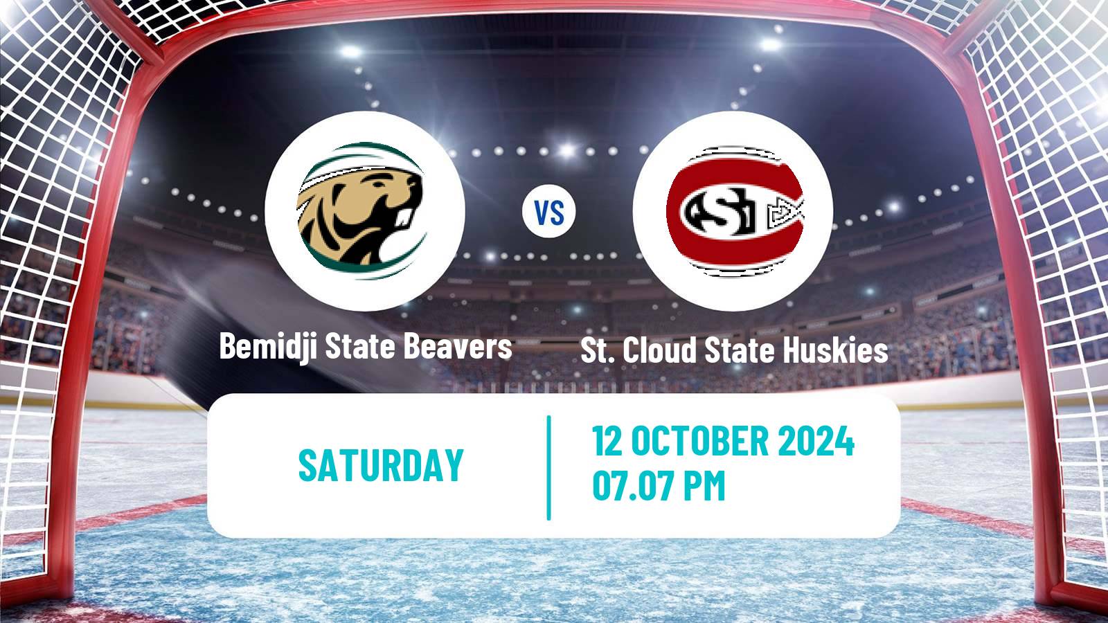 Hockey NCAA Hockey Bemidji State Beavers - St. Cloud State Huskies