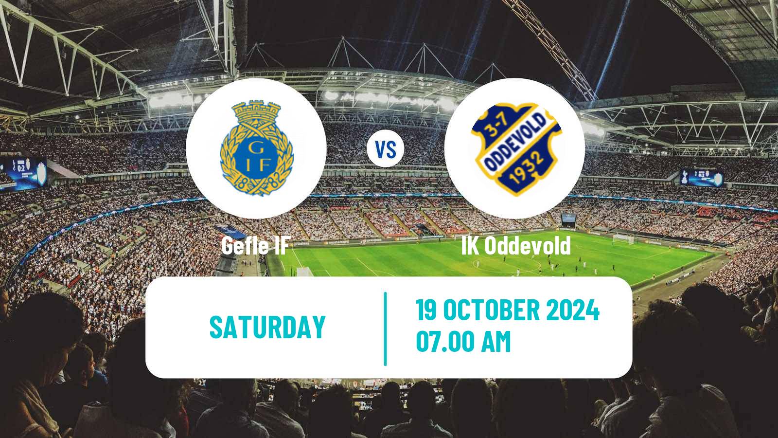 Soccer Swedish Superettan Gefle - Oddevold