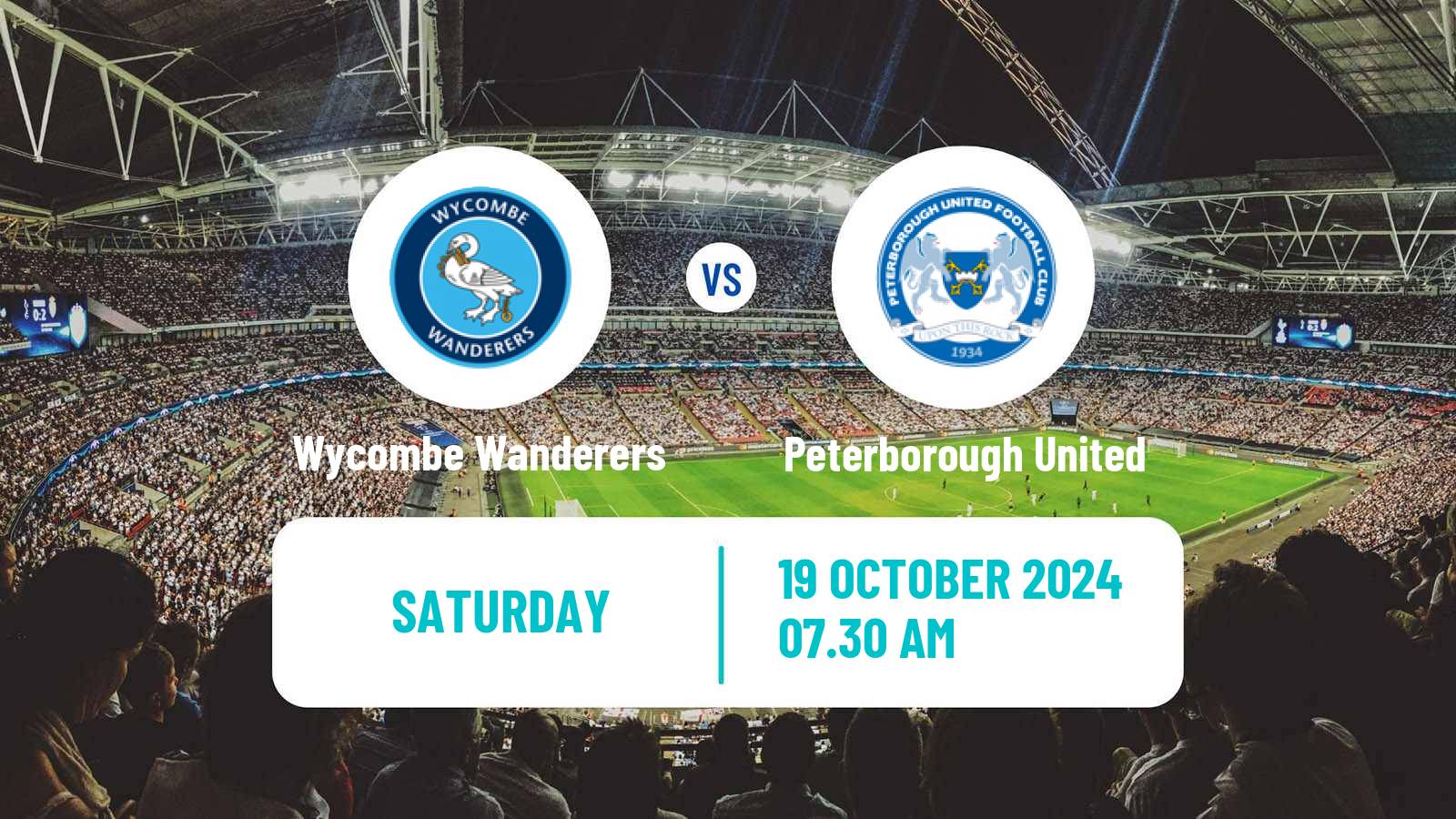 Soccer English League One Wycombe Wanderers - Peterborough United