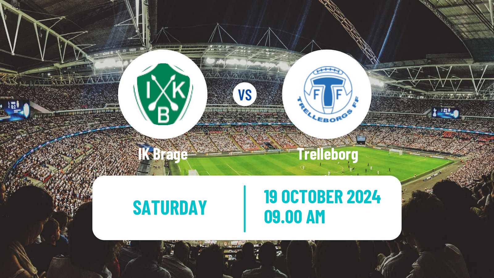 Soccer Swedish Superettan Brage - Trelleborg