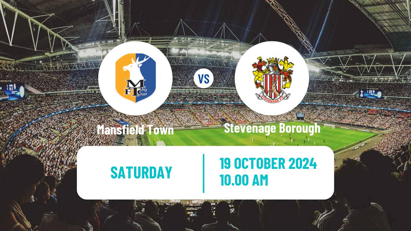 Soccer English League One Mansfield Town - Stevenage Borough