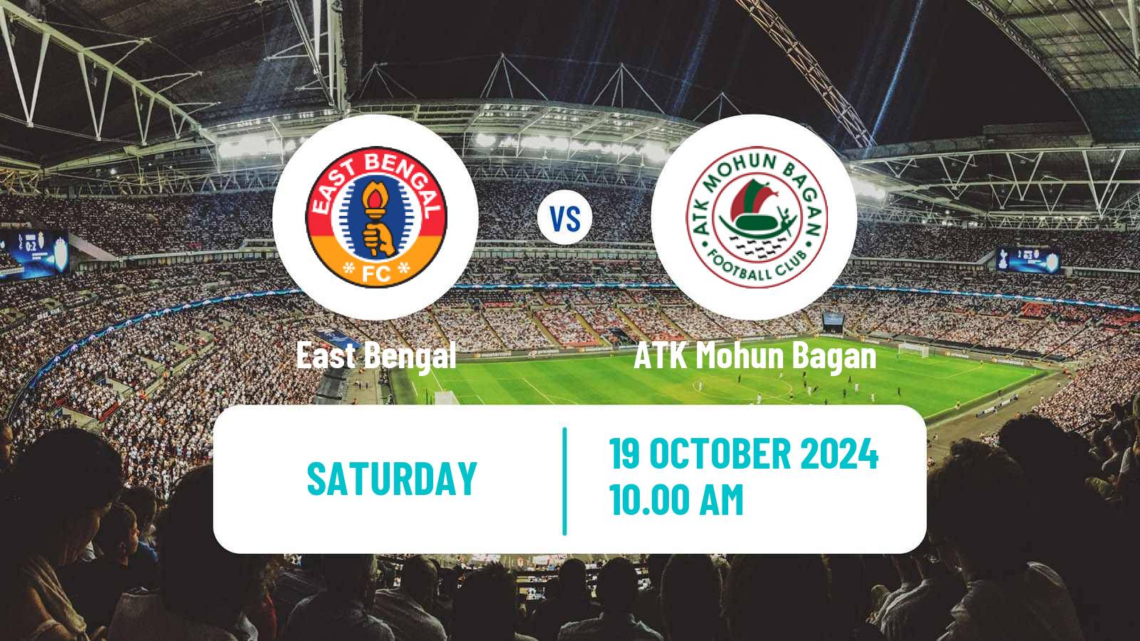 Soccer Indian ISL East Bengal - ATK Mohun Bagan