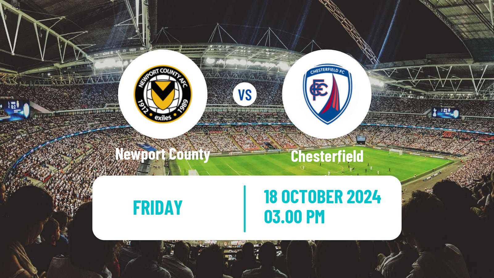 Soccer English League Two Newport County - Chesterfield