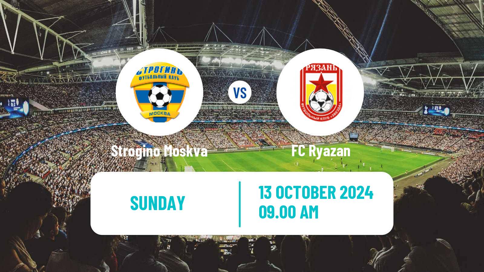 Soccer FNL 2 Division B Group 3 Strogino Moskva - Ryazan