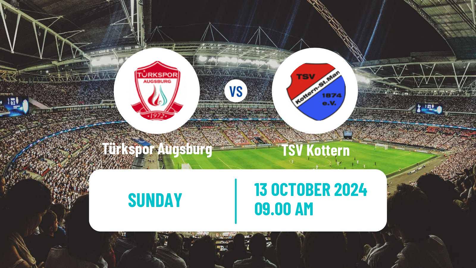 Soccer German Oberliga Bayern Süd Türkspor Augsburg - TSV Kottern