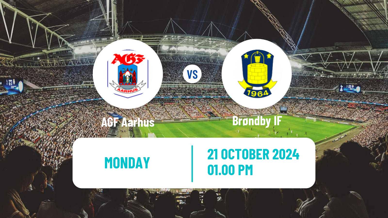 Soccer Danish Superliga AGF Aarhus - Brøndby