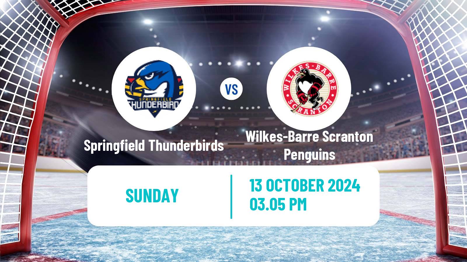 Hockey AHL Springfield Thunderbirds - Wilkes-Barre Scranton Penguins