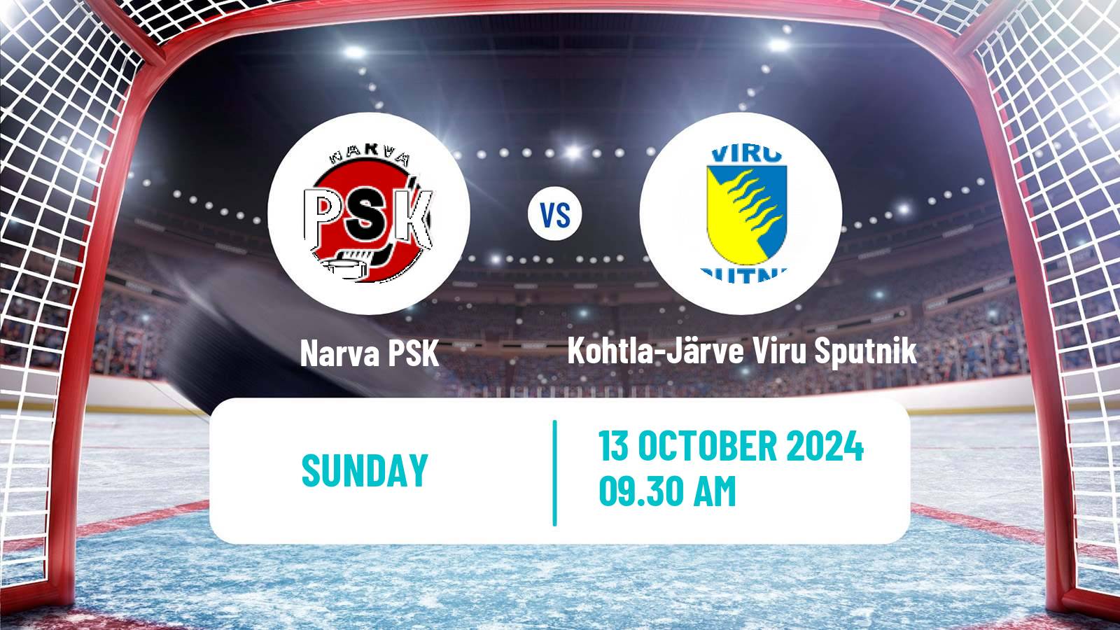 Hockey Estonian Hokiliiga Narva PSK - Kohtla-Järve Viru Sputnik