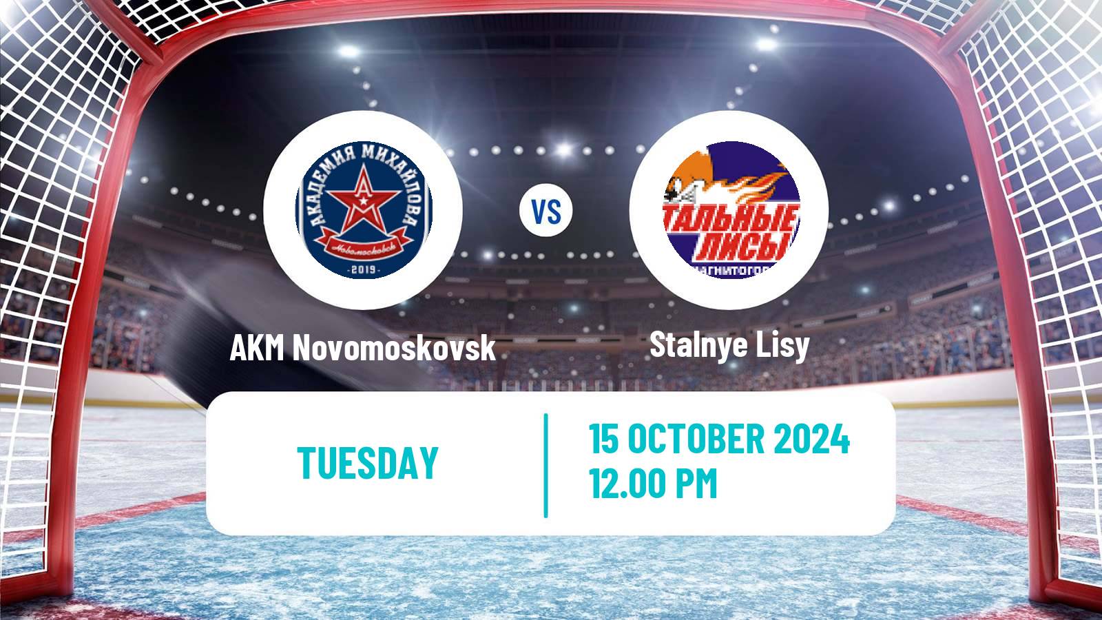 Hockey MHL AKM Novomoskovsk - Stalnye Lisy