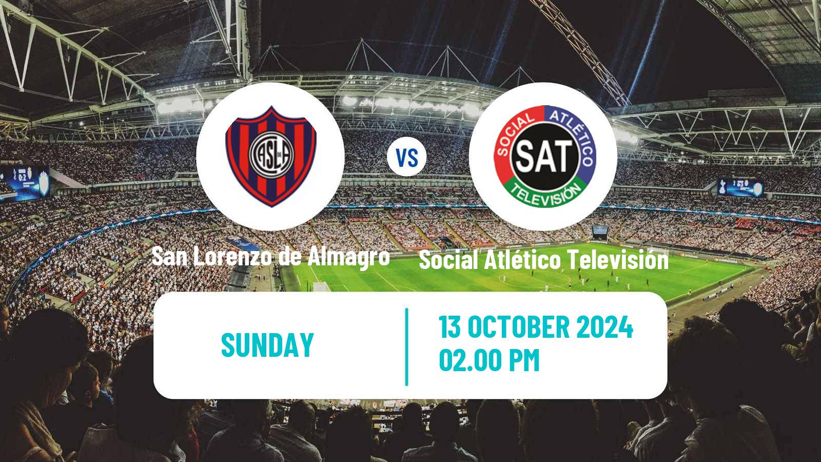 Soccer Argentinian Primera A Women San Lorenzo de Almagro - Social Atlético Televisión