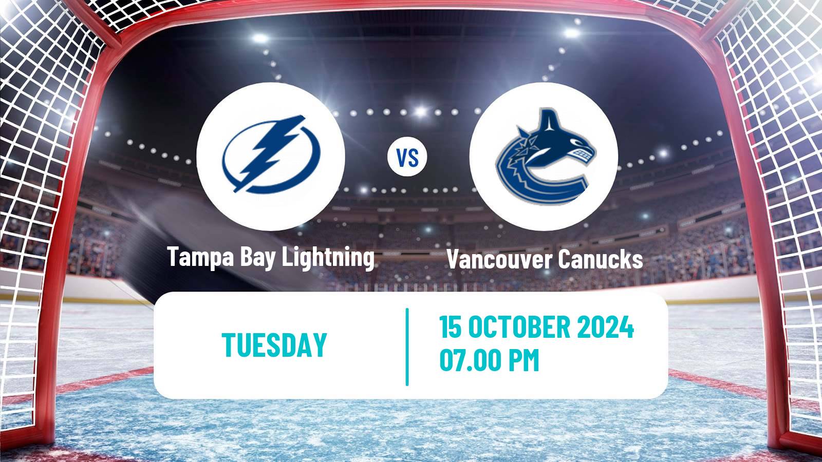 Hockey NHL Tampa Bay Lightning - Vancouver Canucks