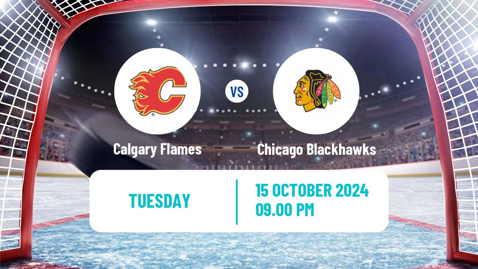 Hockey NHL Calgary Flames - Chicago Blackhawks