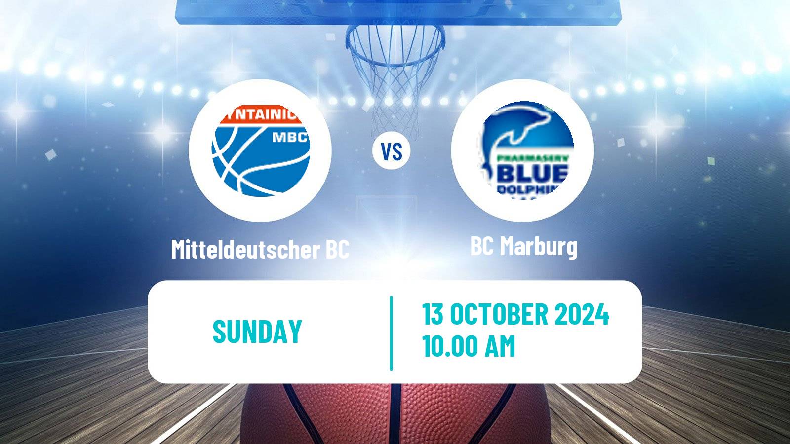 Basketball German DBBL Mitteldeutscher BC - Marburg