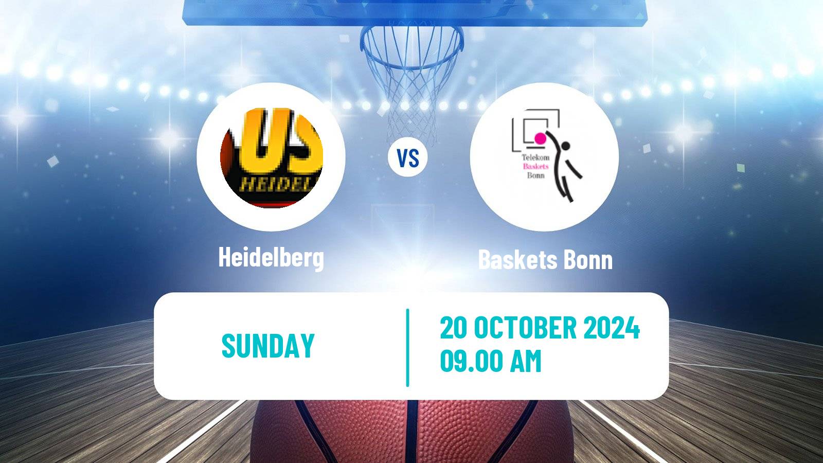 Basketball German BBL Heidelberg - Baskets Bonn