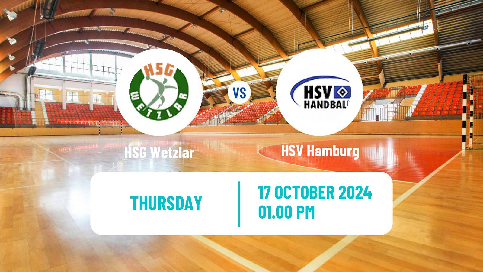 Handball German Bundesliga Handball HSG Wetzlar - HSV Hamburg