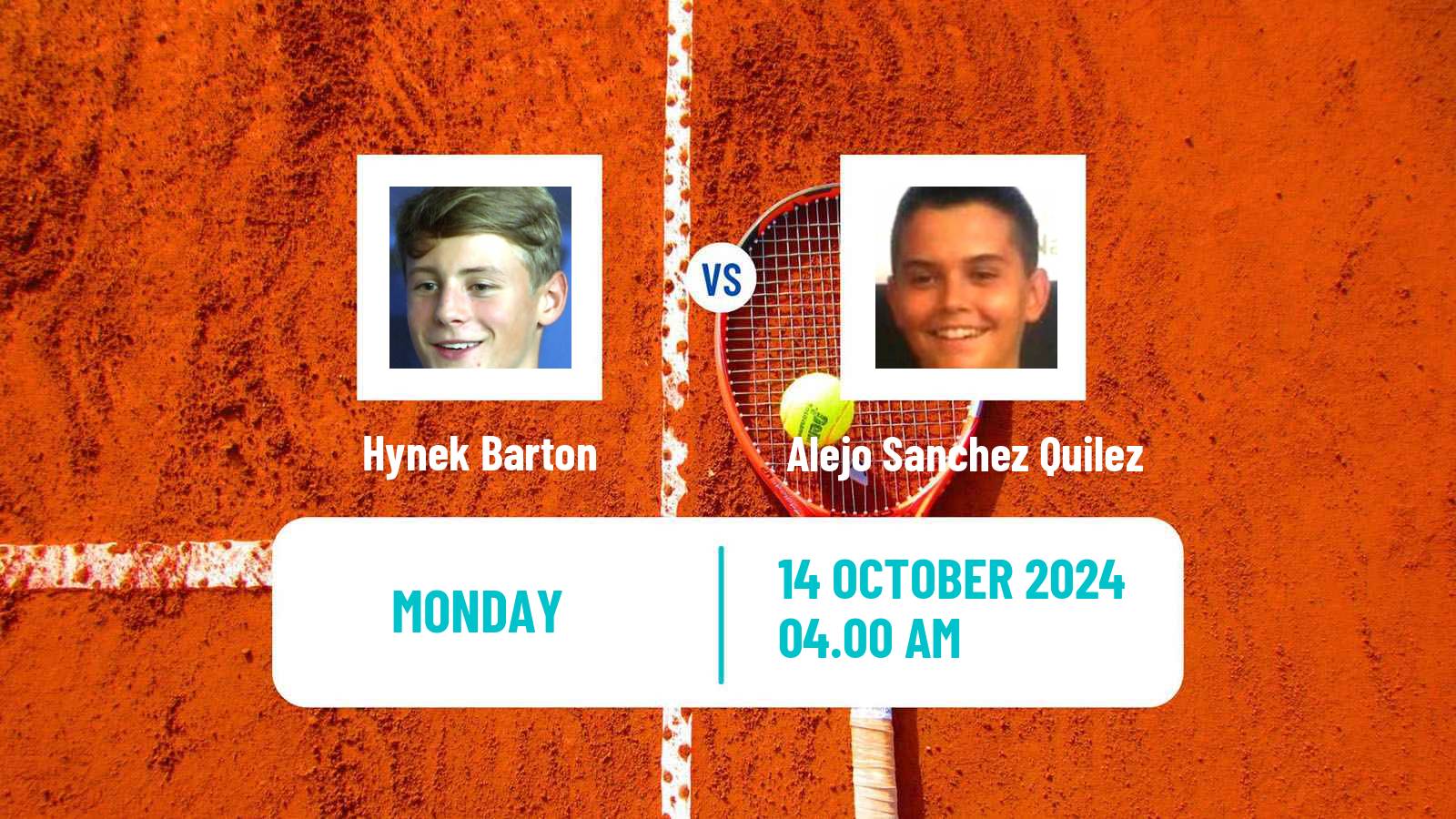 Tennis Olbia Challenger Men Hynek Barton - Alejo Sanchez Quilez