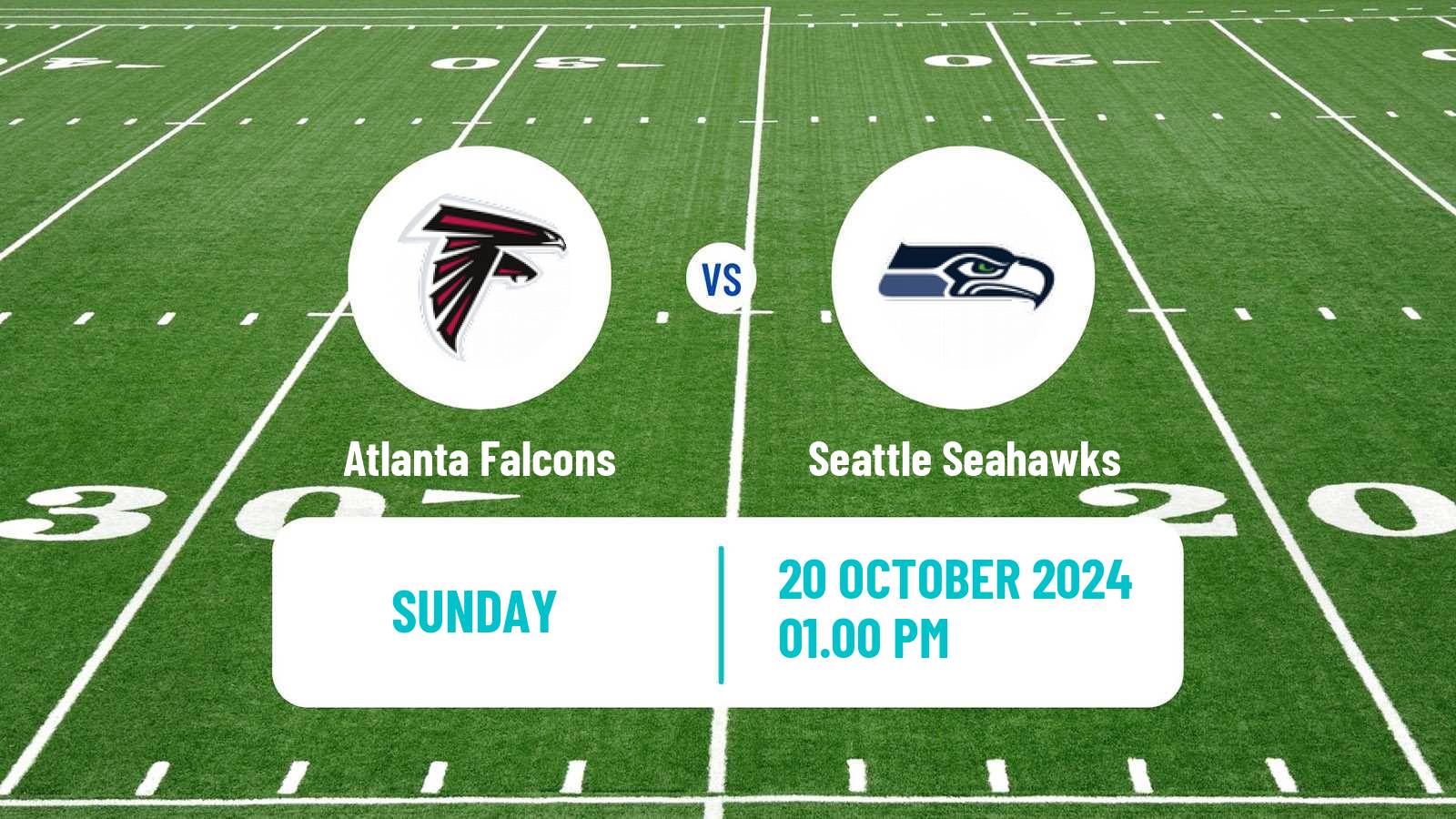 American football NFL Atlanta Falcons - Seattle Seahawks