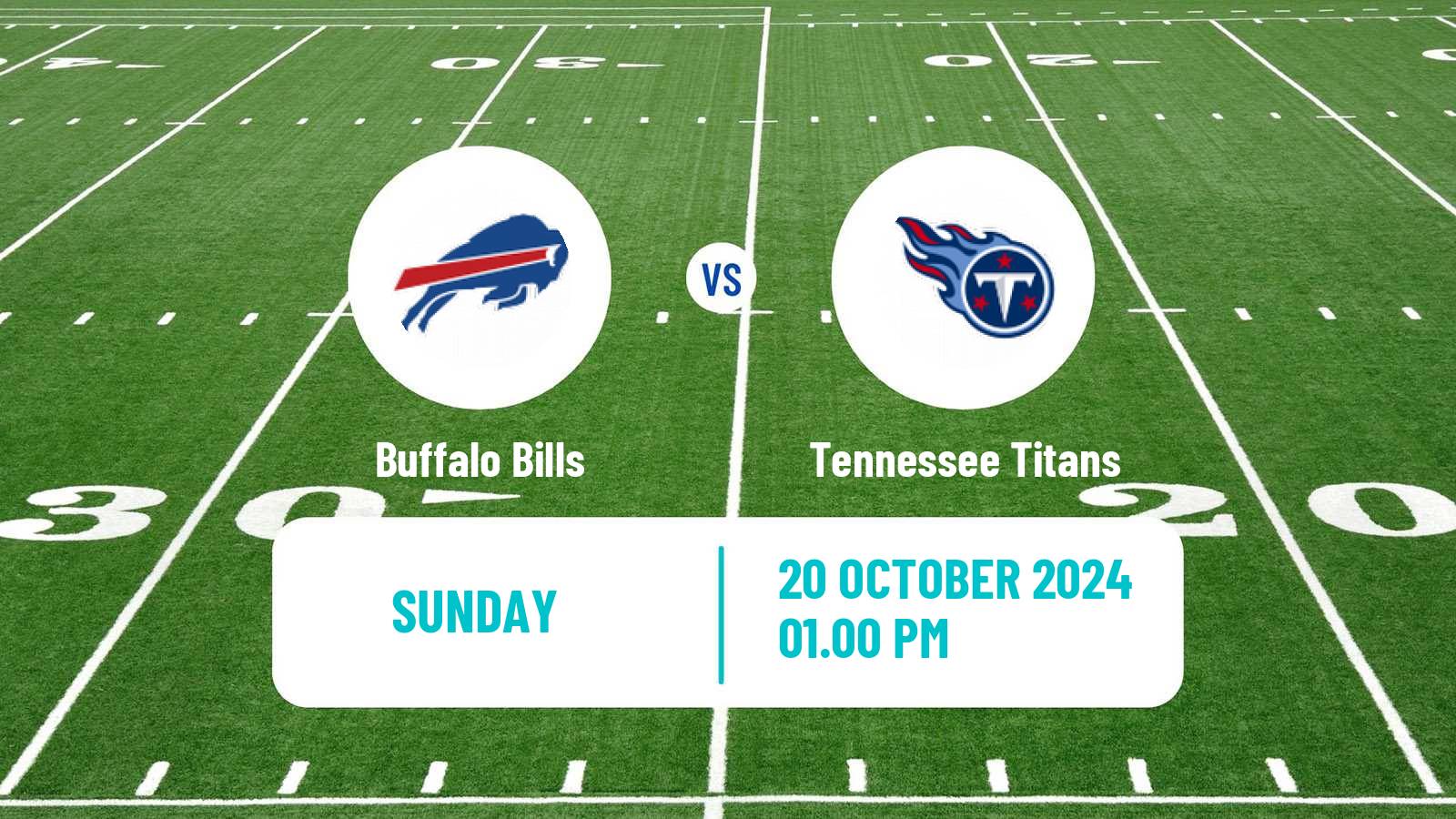 American football NFL Buffalo Bills - Tennessee Titans