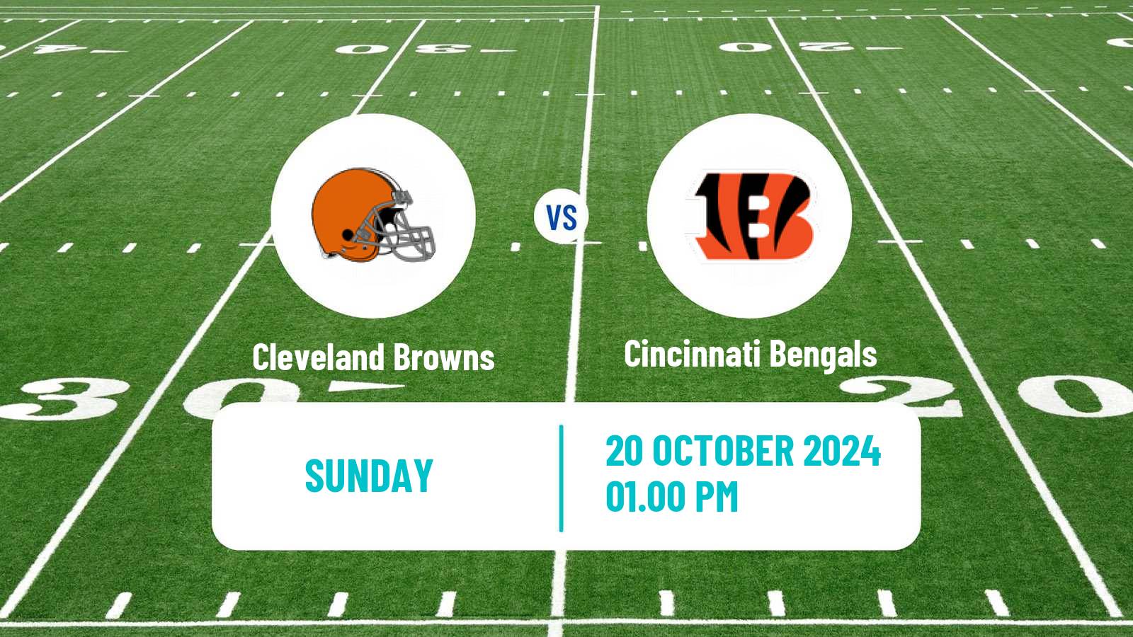 American football NFL Cleveland Browns - Cincinnati Bengals