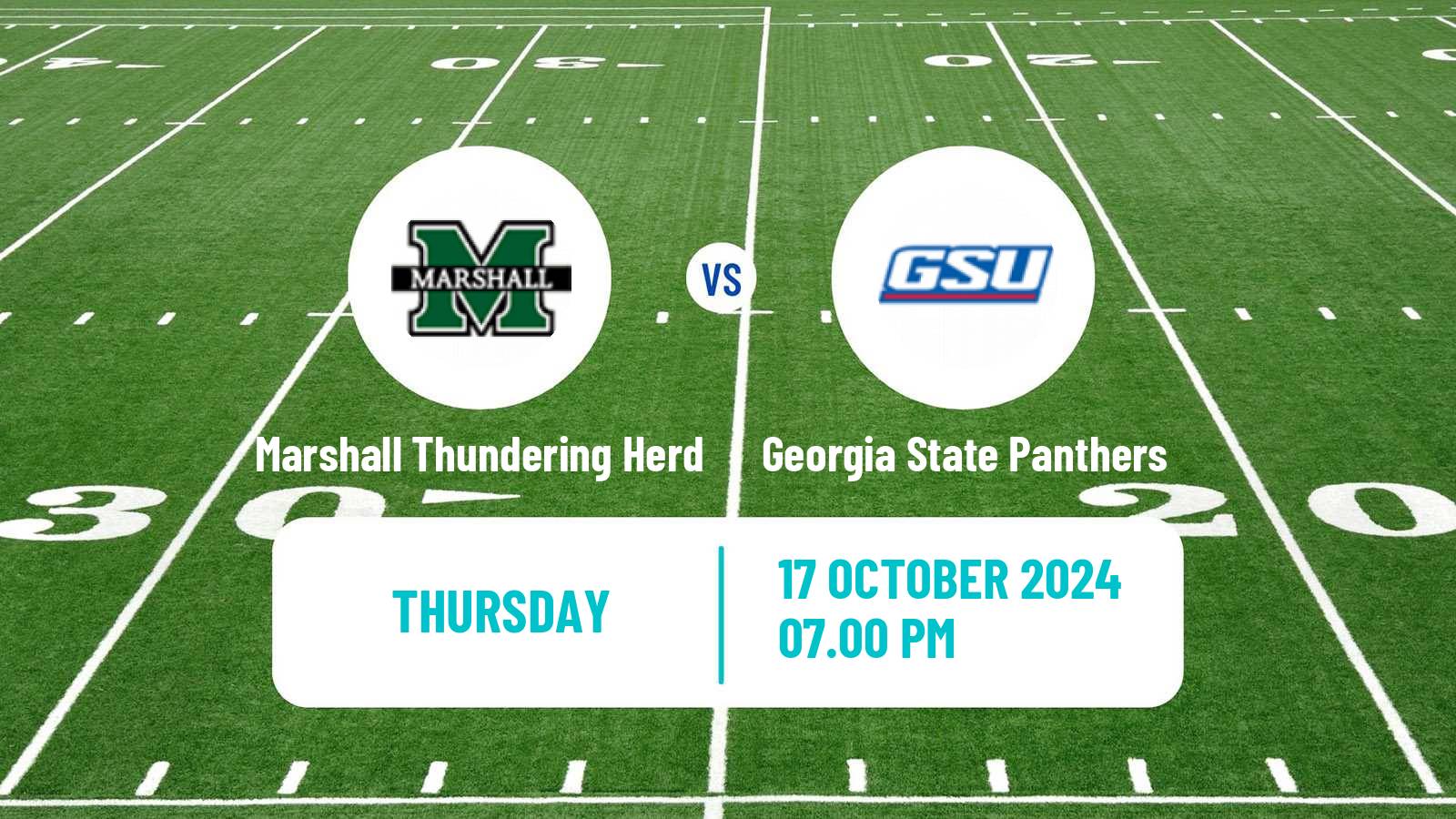 American football NCAA College Football Marshall Thundering Herd - Georgia State Panthers