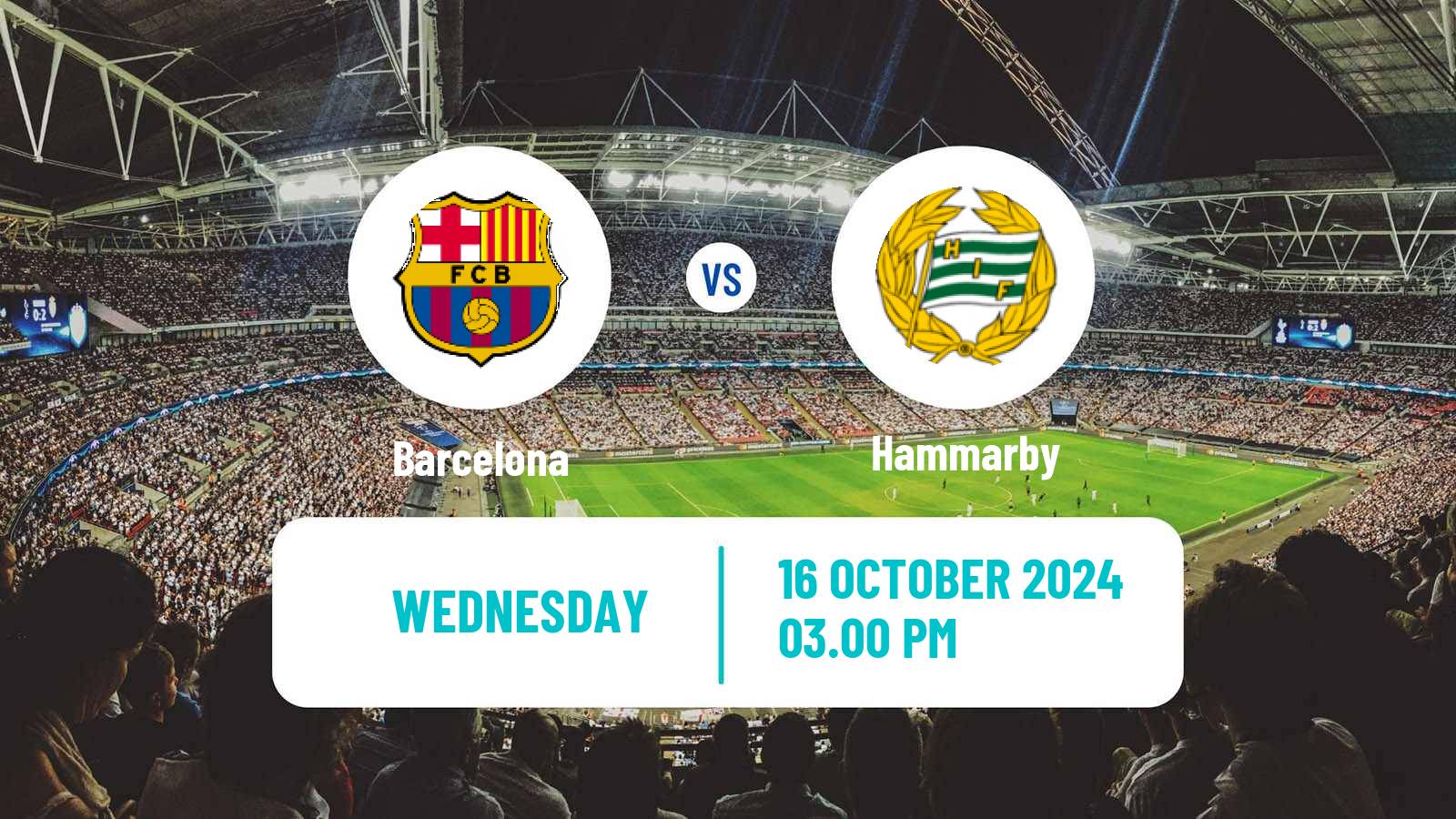 Soccer UEFA Champions League Women Barcelona - Hammarby