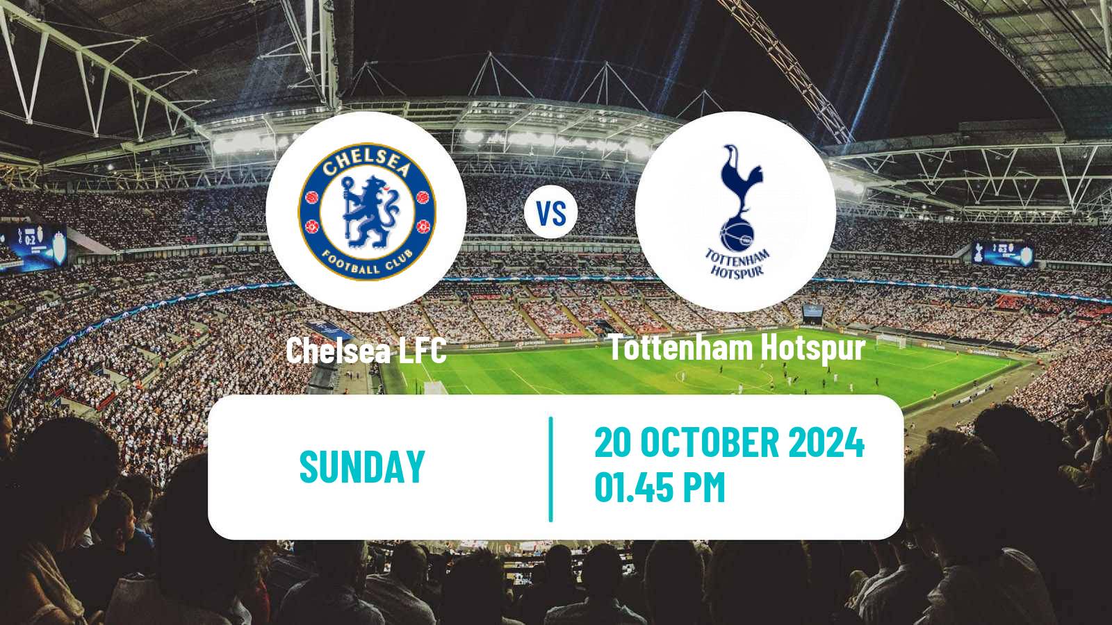 Soccer English WSL Chelsea - Tottenham Hotspur