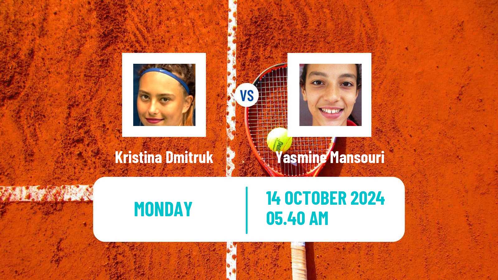 Tennis ITF W50 Quinta Do Lago Women Kristina Dmitruk - Yasmine Mansouri